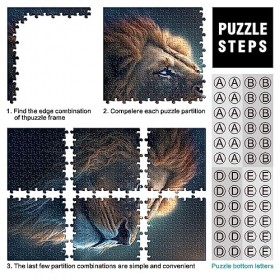 Puzzle de Motivation de Grandeur pour Adultes et Enfants, Jouets éducatifs en Planche 100% recyclée de qualité supérieure, 26