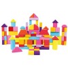 Mertens bloc drum avec 100 pièces, jouet pour enfants à partir de 1 an blocs de construction colorés et façonnés, taille : X