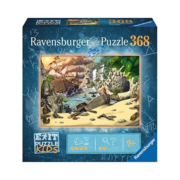 Ravensburger EXIT Puzzle Kids - 129546 The Pirate Adventure - Puzzle de 368 pièces pour enfants de 9 ans et plus, puzzle pour