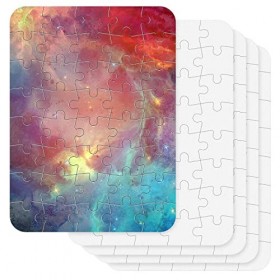 Thinp Lot de 5 puzzles vierges à sublimation - Blancs - Transfert de chaleur - Pièces de puzzle vierges - Puzzle vierge perso
