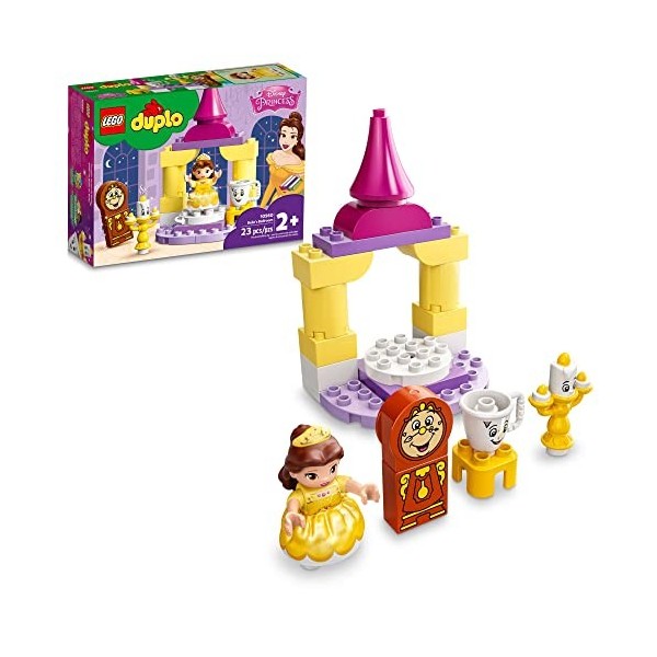 LEGO DUPLO Disney Belles Ballroom 10960 Building Toy for Kids Aged 2+. Princess Belle, Lumiere, Cogsworth and Chip 23 Piece