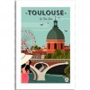 Jigs 1000 Pièce Toulouse Vintage Puzzles Jouets Éducatifs pour Cadeau danniversaire Adulte38*26cm