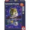 Schmidt SCH58233 Wolf in The Moonlight Premium Quality Jigsaw Puzzle 1000-Piece 