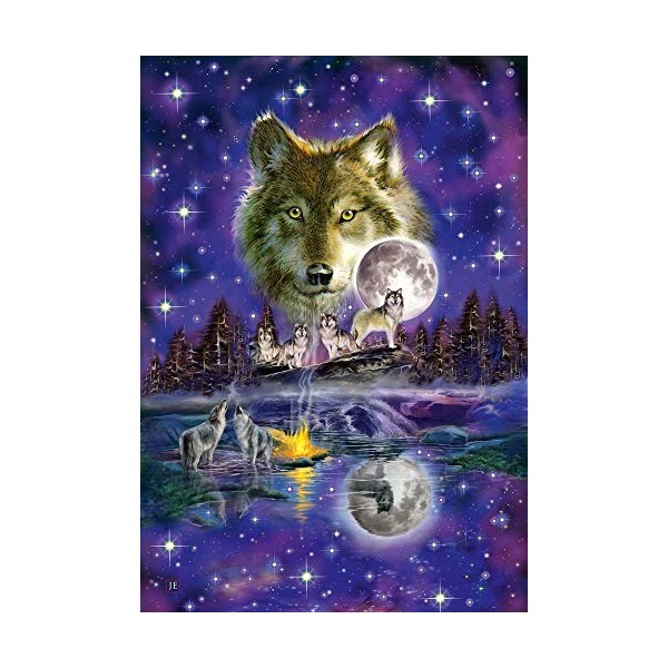 Schmidt SCH58233 Wolf in The Moonlight Premium Quality Jigsaw Puzzle 1000-Piece 