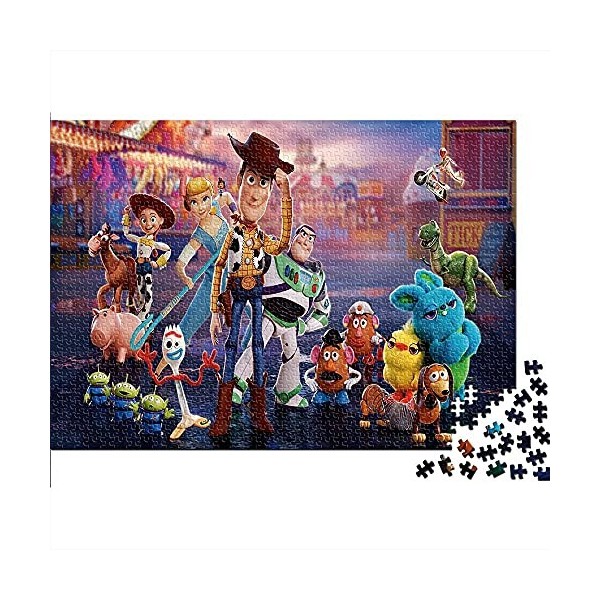 Puzzles pour Adultes 1000 pcs Toy Story 1000 Pièce Premium Jigsaw Puzzle Teenage Challenger Jeu Cadeau Jouets pour Adultes En