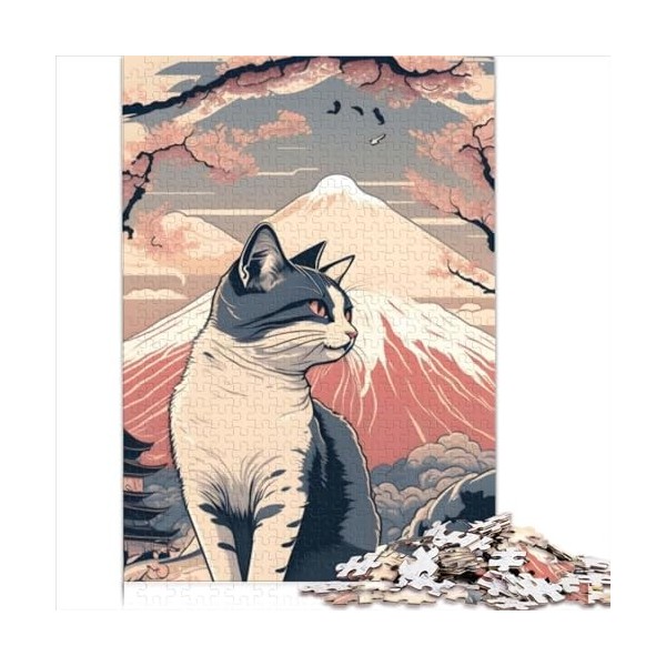 Puzzles pour Adultes, Japon Mont Fuji, Puzzles 1000 pièces pour Adultes, Puzzles en Carton pour Adultes et Enfants, Cadeaux d