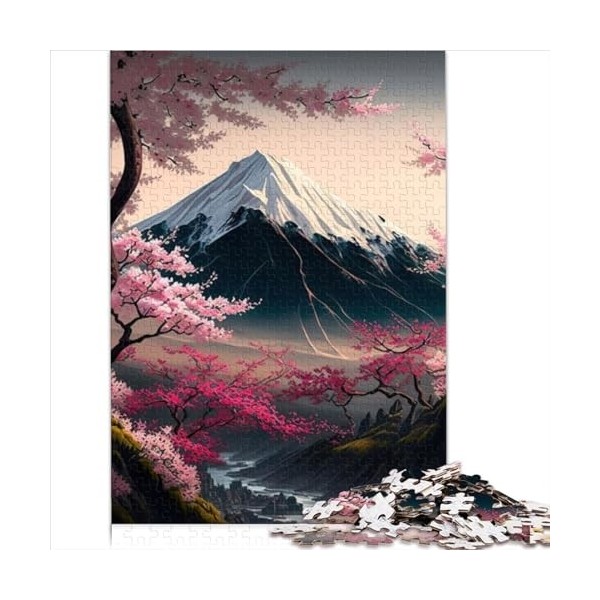 Puzzles pour Adultes, Japon Mont Fuji, Puzzles 1000 pièces pour Adultes, Puzzles en Carton pour Adultes et Enfants, Cadeaux d