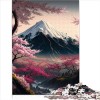 Puzzles pour Adultes, Japon Mont Fuji, Puzzles 1000 pièces pour Adultes, Puzzles en Carton pour Adultes et Enfants, Cadeaux d