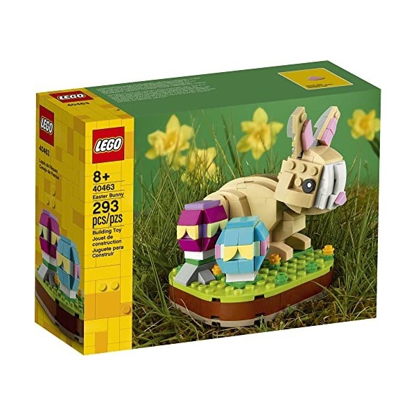 LEGO 40463 Kit de construction, 293 pièces, au motif de lapin de Pâques