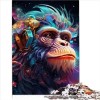 Puzzles pour Adultes, Puzzle Singe coloré pour Adultes, Puzzles en Carton 1000 pièces, Convient aux Adultes, Enfants, Apprent