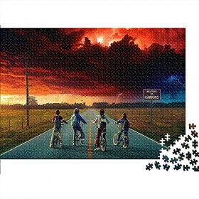 Puzzles pour Adultes 1000 pièces 38X26Cm Puzzle en Papier Stranger Things Puzzle pour Enfants 1000 pièces Mini Puzzle pour l