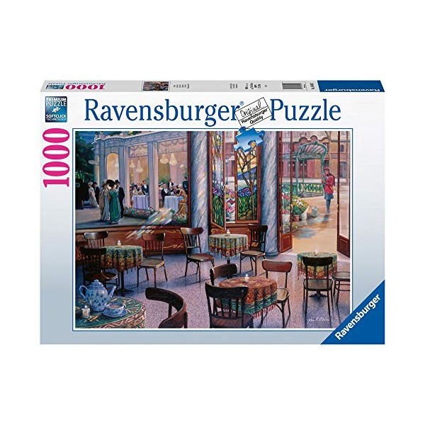 Ravensburger Puzzle de 1000 pièces A Café Visit, 16449
