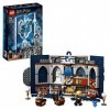 LEGO 76411 Harry Potter Le Blason de la Maison Serdaigle, Jouet avec 3 Minifigurines et Diadème, Décoration Murale Salle Comm