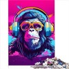 Singe DJ Puzzles drôles Puzzle de 1000 pièces Jeux éducatifs Puzzles en Carton pour Adultes Puzzles de 1000 pièces Liste de s