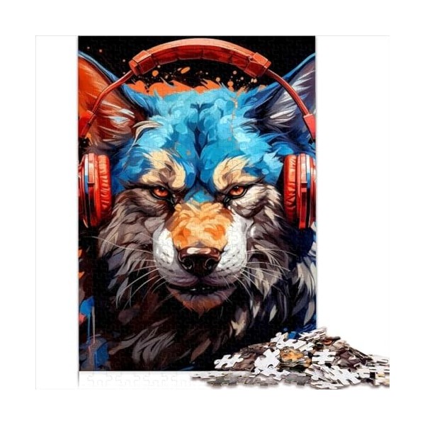 Singe DJ Puzzles drôles Puzzle de 1000 pièces Jeux éducatifs Puzzles en Carton pour Adultes Puzzles de 1000 pièces Liste de s