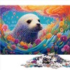 Puzzles Panda Rouge coloré 1000 pièces pour Adultes et Enfants à partir de 14 Ans Jouets Anti-Stress 1000 pièces 26 x 38 cm 