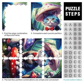 Puzzles pour Adultes Puzzles pour Enfants Chat 1000 pièces pour Adultes à partir de 12 Ans Puzzles en Carton Activité familia