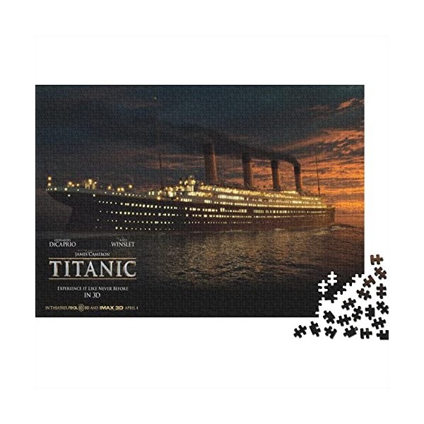 Titanic Puzzle Adulte Puzzle 300 Pieces Puzzle 3D- Adultes Et Enfants À Partir De 14 Ans -Jack and Rose Motion Picture Patter