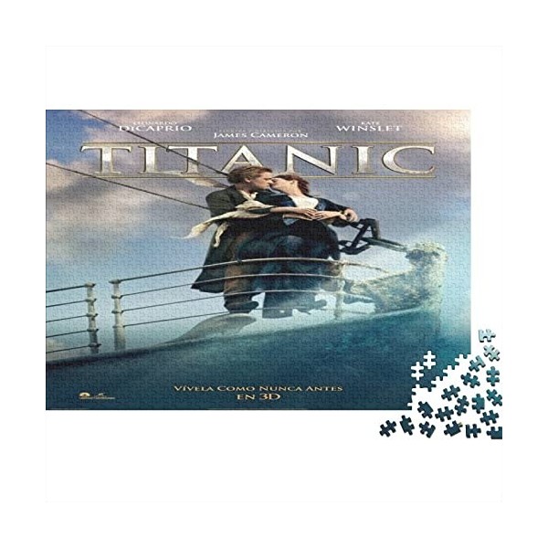 Titanic Puzzle Adulte Puzzle 300 Pieces Puzzle 3D- Adultes Et Enfants À Partir De 14 Ans -Jack and Rose Motion Picture Patter