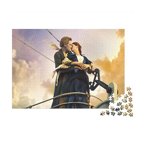 Titanic Puzzle Adulte Puzzle 300 Pieces Puzzle 3D- Adultes Et Enfants À Partir De 14 Ans -Jack and Rose Motion Picture Patter