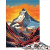 Puzzle pour Adultes Montagnes Pop Art Puzzle 1000 pièces Puzzle en Carton adapté aux Adultes Puzzle pour Adultes et familles 