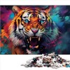 1000Piece Puzzle Psychedelic Animal Raccoon Puzzling for Gift Premium Recycled Board Teens Kids Birthday Present, Gifts for A