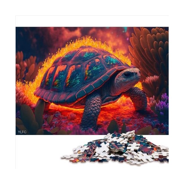 Puzzles pour Adultes Tortue sur la Plage Adultes 1000 pièces Puzzle Cadeaux pour Adultes Cadeaux Jeu intellectuel 1000 pièces