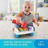 Fisher-Price Tape Tape et Tourne, jouet bébé avec table de jeu et marteau pour enfoncer les couleurs, 12 mois et plus, GJW05