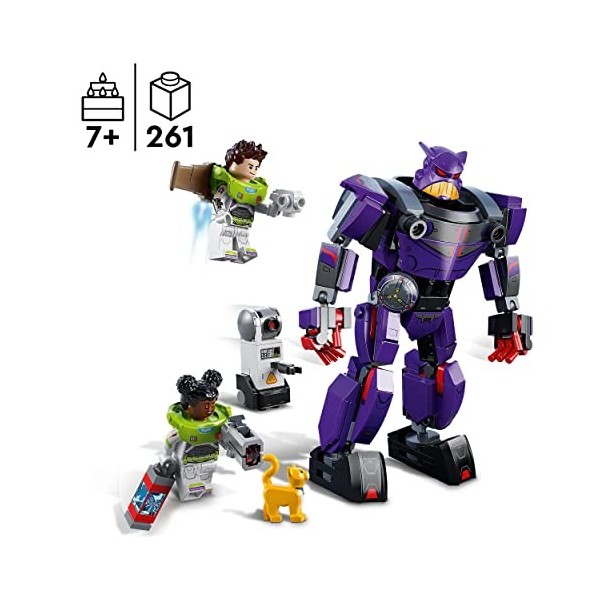 LEGO 76831 Buzz l’Éclair de Disney et Pixar La Bataille de Zurg, Jouet de Construction Espace, avec Figurine Robot, Garçons e