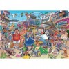 Jumbo- Wasgij Original 37 Holiday Fiasco Lot de 1000 pièces Puzzle, 25004, Multicolore