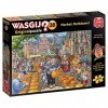 Jumbo Spiele- Wasgij Original 38 Adulte-1000 Pièces-Market Meltdown-Utilise Ton Imagination pour Assembler Puzzle, 25010, Mul