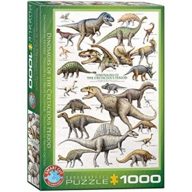 Eurographics Puzzle Dinosaures du Crétacé 1000 pièces 
