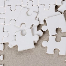 Gaf Nuncew Puzzle 1000 Pieces Adulte Blanc, 42 * 29.7 CM Puzzle Blanc Jeu de Puzzle pour Adultes Enfants Épais Puzzle Jouet C