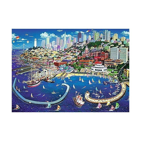 Trefl Puzzle, Baie de San Francisco, 2000 Pièces, Qualité Premium, pour Adultes et Enfants à partir de 12 Ans, TR27107