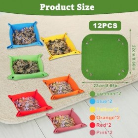 Lot de 12 trieurs de puzzle multicolores en feutre, pour puzzle peu encombrant, rangement de puzzle, accessoires de puzzle