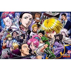 BBSJX Puzzle 1000 Pièces Adultes,Puzzle Créatif 1000 Pièces Hunter X Hunter Japonais Anime Art Film Anime Puzzle IQ Défi Mémo