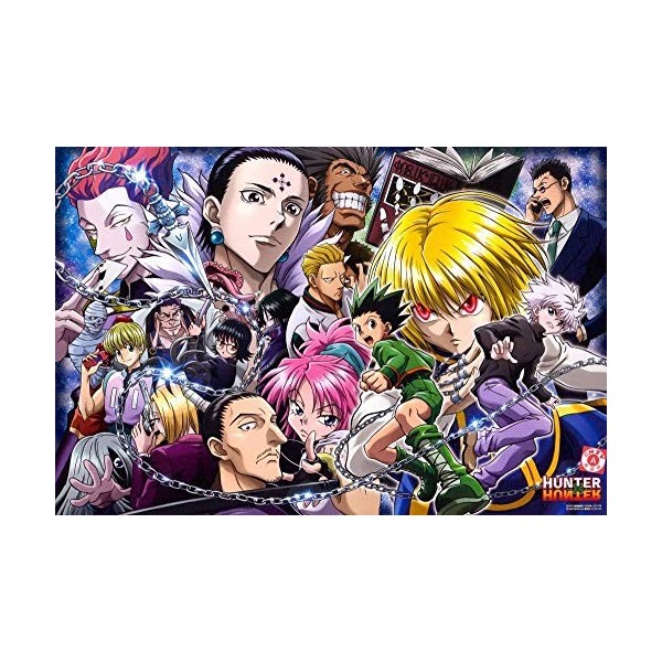 BBSJX Puzzle 1000 Pièces Adultes,Puzzle Créatif 1000 Pièces Hunter X Hunter Japonais Anime Art Film Anime Puzzle IQ Défi Mémo