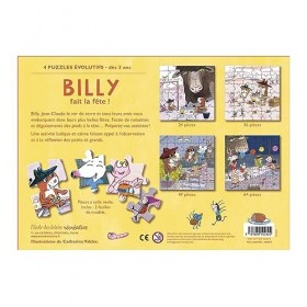 Billy fait la fête - 4 puzzles évolutifs