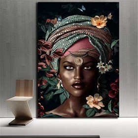 Puzzle 1000 pièces Peinture dart femme africaine nordique puzzle 1000 pieces enfant Jeu dadresse pour toute la famille, jeu