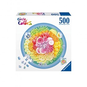 Ravensburger - Puzzle Adulte - Puzzle rond 500 p - Poke bowl Circle of Colors - 17351