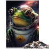 Jigsaw Puzzle for Kids Grenouille Astronaute de lespace 500Piece Jigsaw Wood Jigsaw Jigsaw Puzzle Jeu difficile19.7 x 20.47"