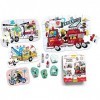 Banana Panda 49031 Puzzle Vehicles en Action Puzzle Multicolore