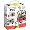 Banana Panda 49031 Puzzle Vehicles en Action Puzzle Multicolore