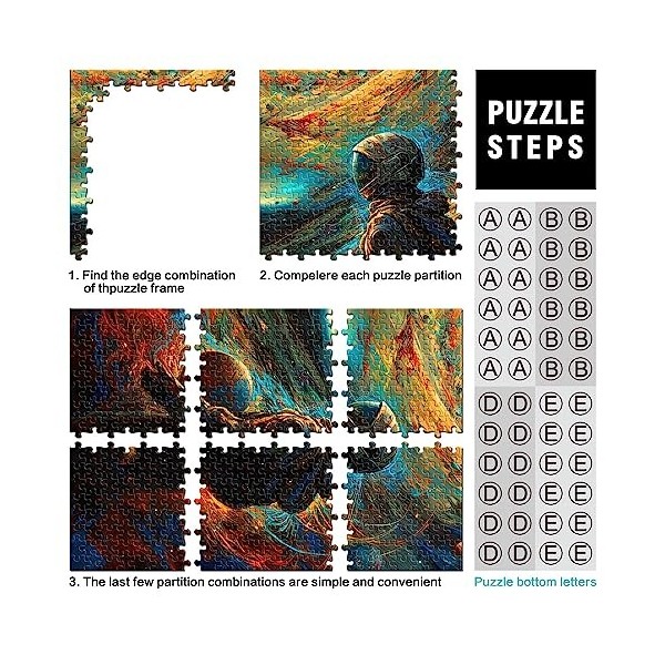 Puzzle Au delà de lHorizon pour Adultes 500 Pièces Puzzle AdultePuzzle en Bois pour Enfants à partir de 12 Ans Motifs Coloré