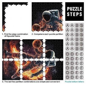 Puzzle lespace lastronaute Basket Ball pour Les enfantsJigsaw Jigsaw Puzzles Bois Puzzles 500 pièces pour Adultes et Enfant