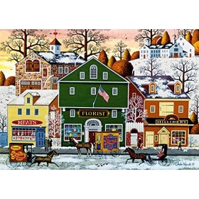 Buffalo Games - Charles Wysocki – Viandes, fleurs, chapeaux – Puzzle de 300 pièces