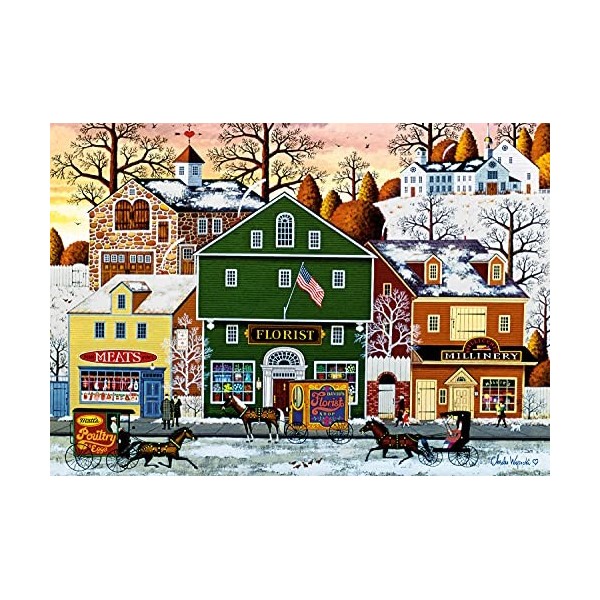 Puzzle Buffalo Games - Charles Wysocki - Dreamers - 300 Pezzi Grandi, Formato Finale 45,7x45,7 Cm, Per Adulti, Poster Incluso, Tecnologia Perfect Snap