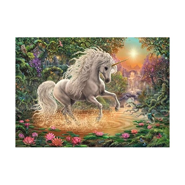 Ravensburger - Puzzle Adulte - Puzzle 1000 p - Mystique licorne - 19793