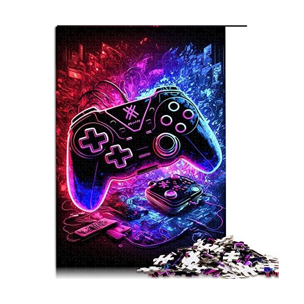 1000 pièces Puzzle Gaming néon Puzzles pour Adultes Enfants Puzzles en Carton Jouet Jeu Intellectuel Taille 26x38cm 