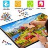 Huadada Puzzle 1000 pièces - Puzzle pour adultes et enfants - Puzzle pour enfants - Puzzle éducatif - Maison au bord du lac -